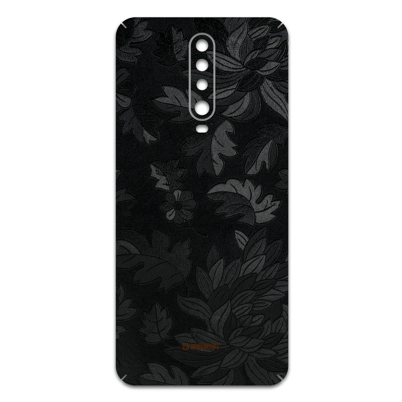 برچسب پوششی ماهوت مدل Black-Wildflower مناسب برای گوشی موبایل شیائومی Redmi K30