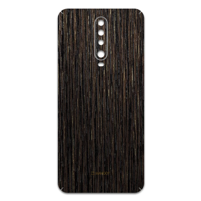 برچسب پوششی ماهوت مدل Dark-Gold-Stripes-Wood مناسب برای گوشی موبایل شیائومی Redmi K30