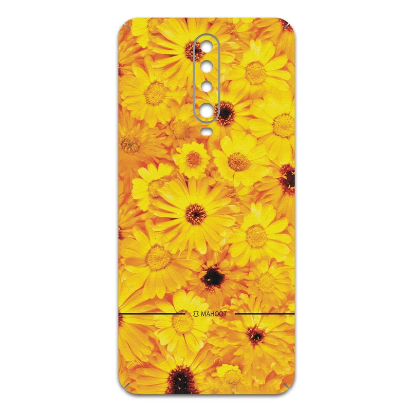 برچسب پوششی ماهوت مدل Yellow-Flower مناسب برای گوشی موبایل شیائومی Redmi K30