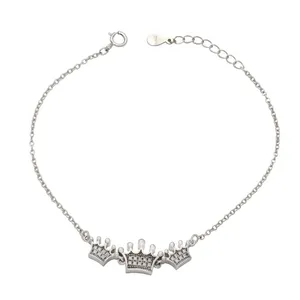 دستبند نقره زنانه کد 407