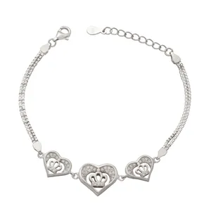 دستبند نقره زنانه کد 409