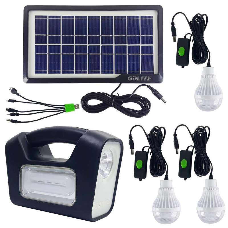 سیستم روشنایی خورشیدی جی دی لایت مدل GD-3 سیستم روشنایی خورشیدی جی دی لایت مدل GD-3