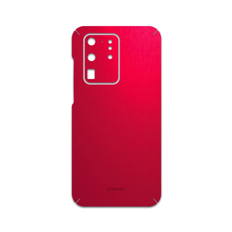 برچسب پوششی ماهوت مدل Matte-Warm-Red مناسب برای گوشی موبایل سامسونگ Galaxy S20 Ultra