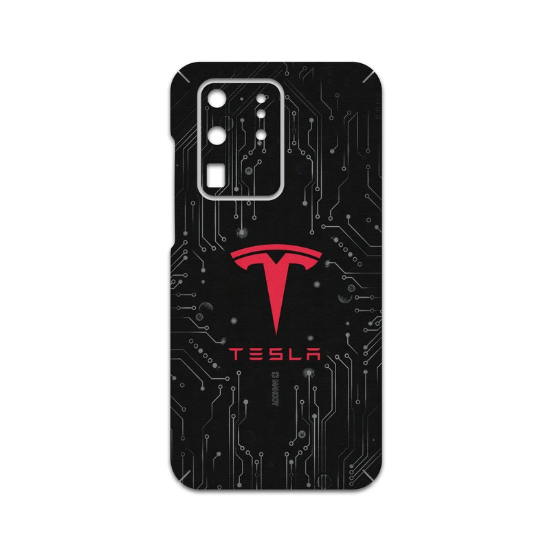 برچسب پوششی ماهوت مدل TESLA-Motors مناسب برای گوشی موبایل سامسونگ Galaxy S20 Ultra