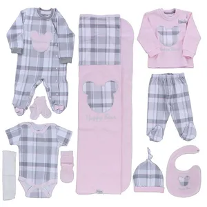 ست 10 تکه لباس نوزادی دخترانه عزیز ب ب کد 10202