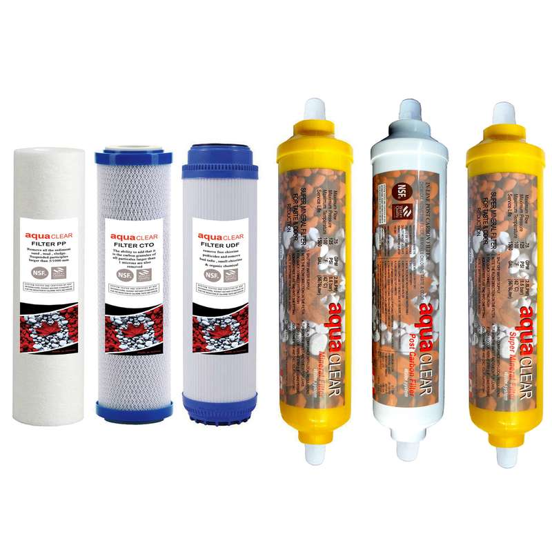 فیلتر تصفیه کننده آب آکوآ کلیر مدل REFILL - AC6 مجموعه 6 عددی