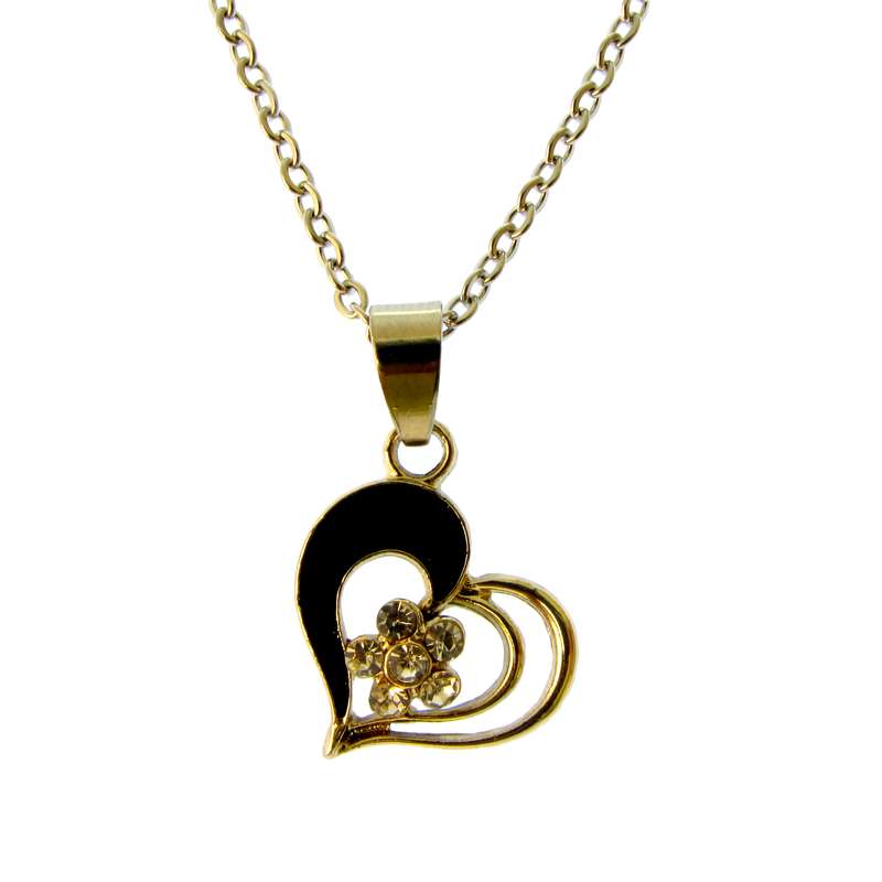 گردنبند دخترانه طرح قلب کد 080 گردنبند دخترانه طرح قلب کد 080