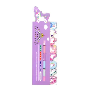 کاغذ علامت گذار چسب دار مدل Unicorn World بسته 8 عددی