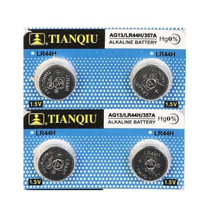 باتری ساعتی تیانکیو مدل AG13 LR44 A76 بسته 4 عددی