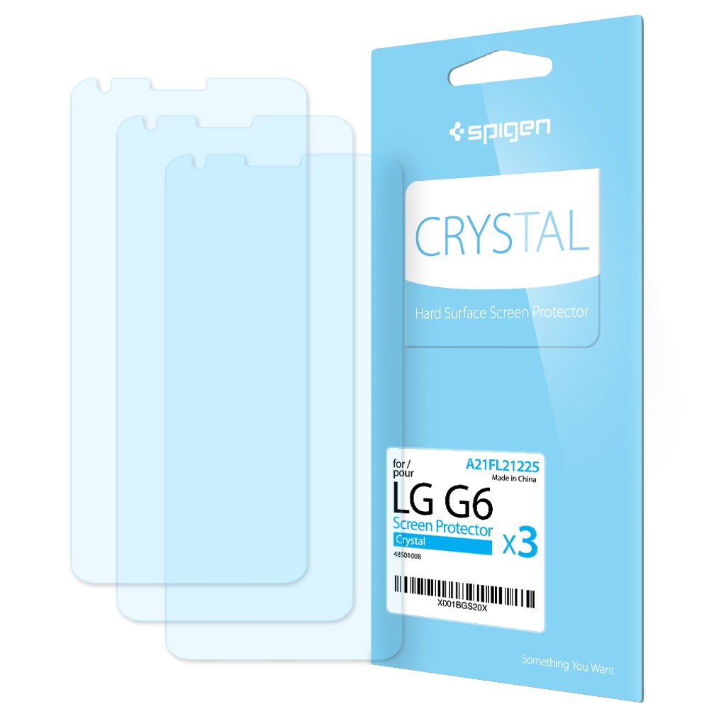 محافظ صفحه نمایش اسپیگن مدل Crystal مناسب برای گوشی موبایل ال جی G6