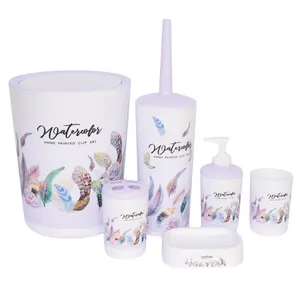 ست سرویس بهداشتی 6 تکه مدل پر 