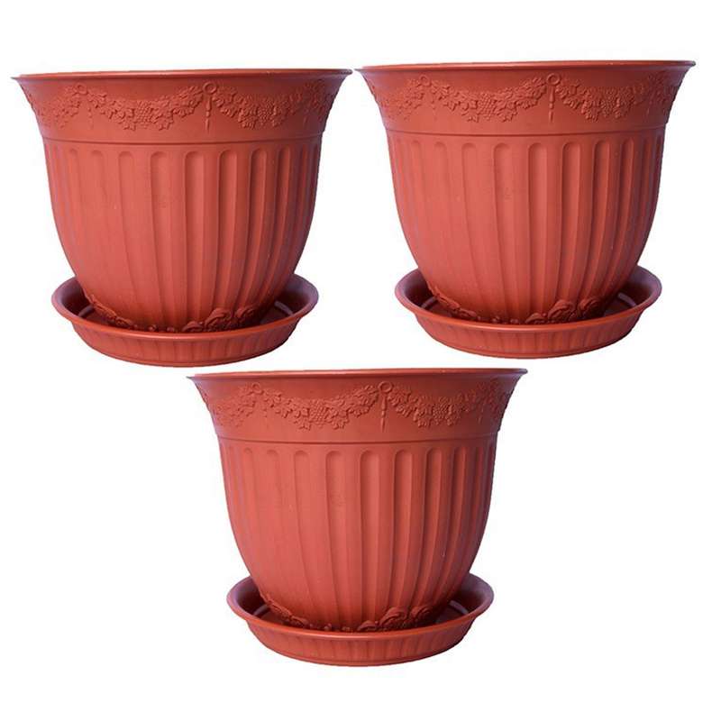 گلدان گلباران مدل 1720 مجموعه سه عددی گلدان گلباران مدل 1720 مجموعه سه عددی