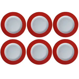 بشقاب غذاخوری چینی زرین ایران مدل R-120 بسته 6 عددی