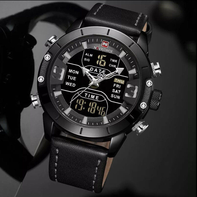 ساعت مچی عقربه ای مردانه نیوی فورس مدل NF9153 LBGYB