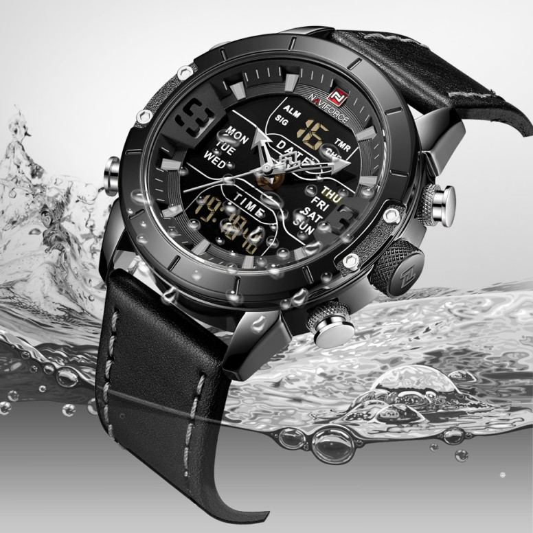 ساعت مچی عقربه ای مردانه نیوی فورس مدل NF9153 LBGYB