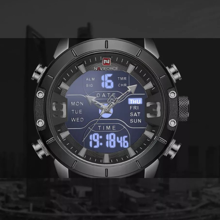 ساعت مچی عقربه ای مردانه نیوی فورس مدل NF9153 LBGYB