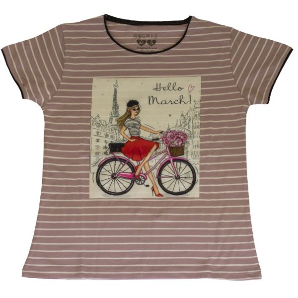 ست تیشرت و شلوارک دخترانه گلریز کد 99135 - - 5