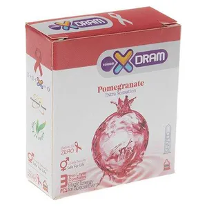 کاندوم اکس درام مدل تنگ کننده بسته 3 عددی 