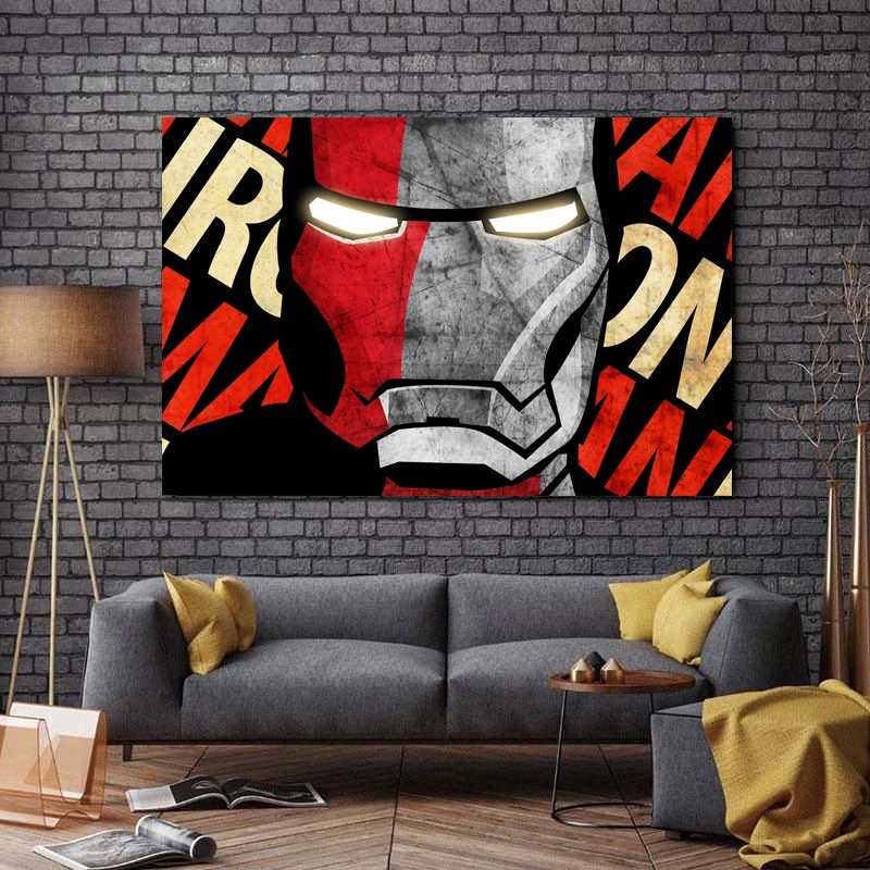 تابلو شاسی طرح سینما مدل Iron Man کد 618