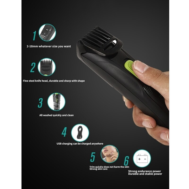 ماشین اصلاح موی سر و صورت وی جی آر مدل V-019