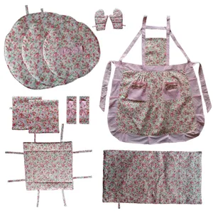 سرویس آشپزخانه 12 پارچه طرح گل سرخ کد tm-746
