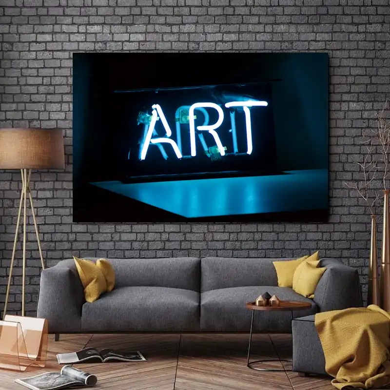 تابلو شاسی طرح نئون مدل Art کد 674