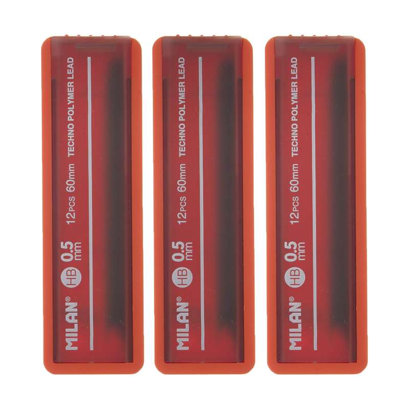 نوک مداد نوکی 0.5 میلیمتری میلان کد 02 بسته 3 عددی نوک مداد نوکی 0.5 میلیمتری میلان کد 02 بسته 3 عددی