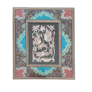 تابلو قلمزنی مدل گل و مرغ کد 1318A