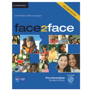 کتاب face 2 face pre_ intermediate اثر Chris Redston and Gillie Cunningham انتشارات Cambridge