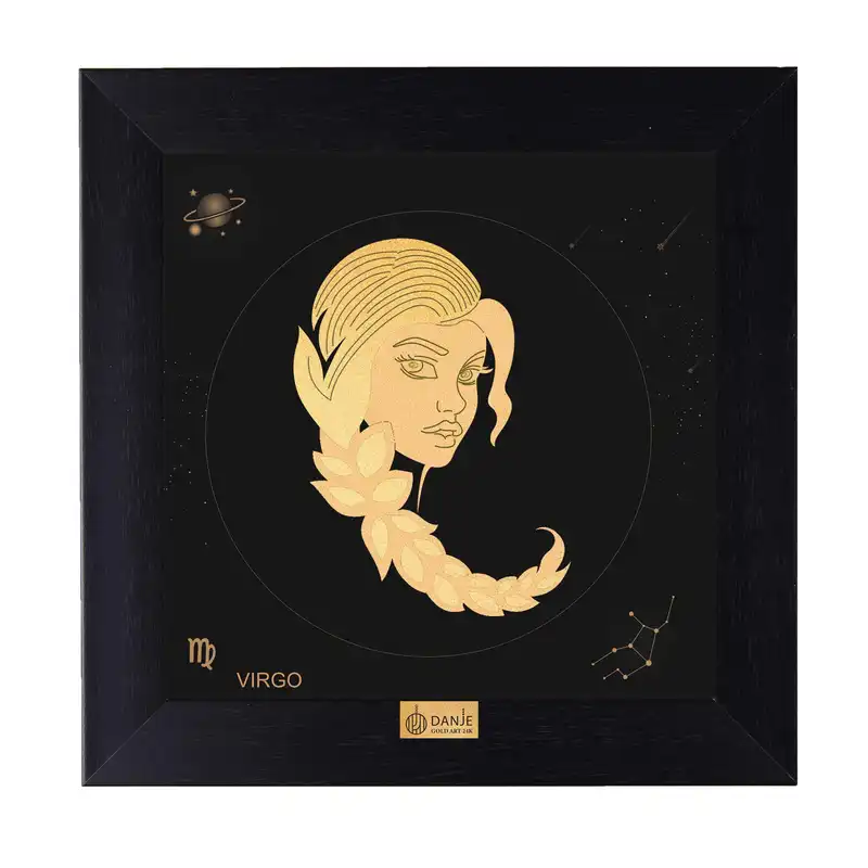 تابلو طلا کوب دانژه طرح نماد ماه شهریور کد TSPT2424006