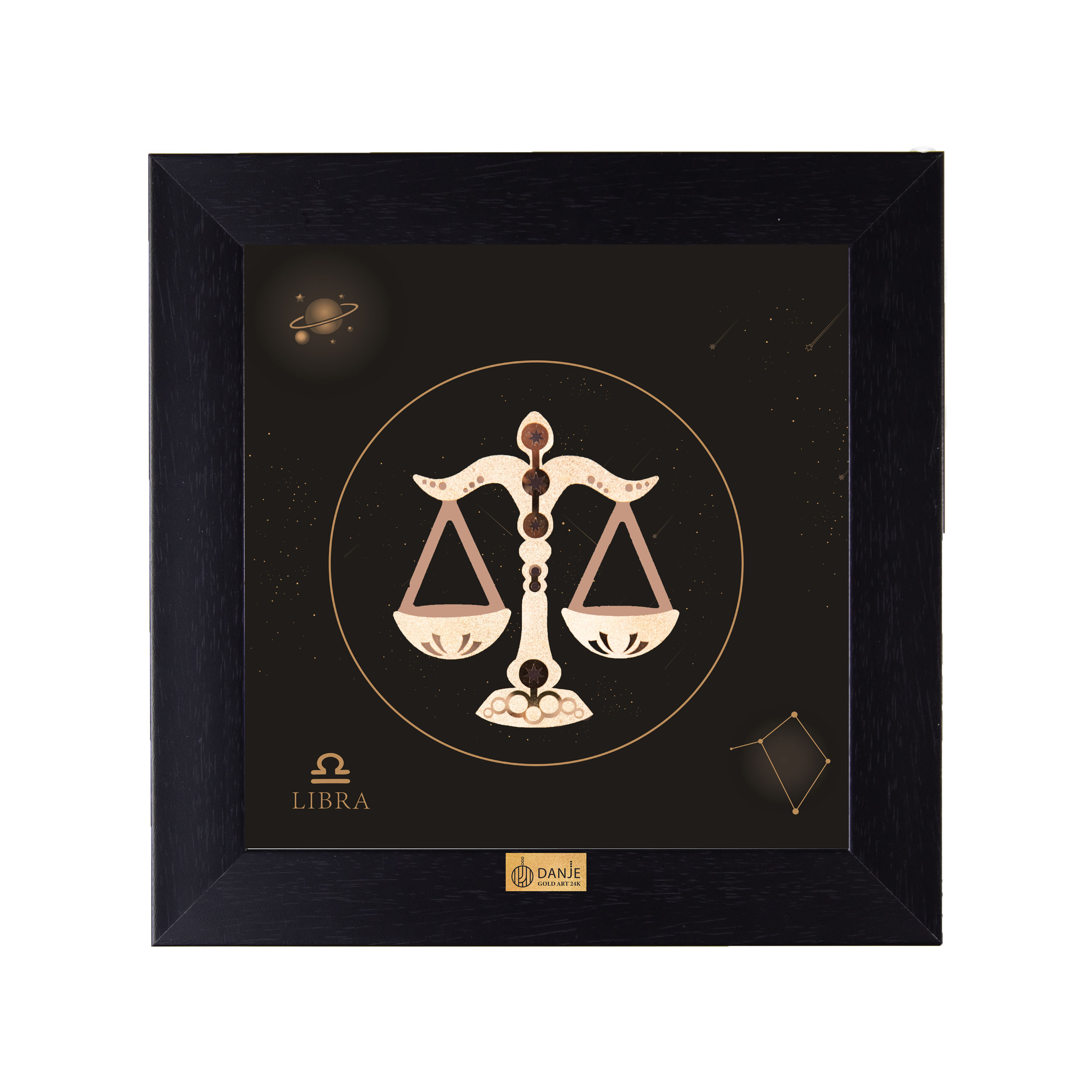 تابلو طلا کوب دانژه طرح نماد ماه مهر کد TSPT2424007