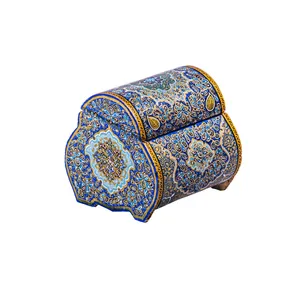 جعبه جواهرات استخوانی طرح تذهیب مدل اسرین 