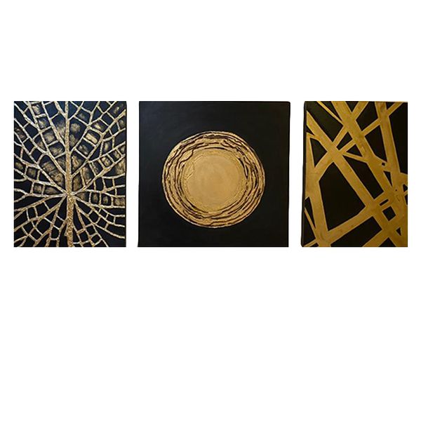 تابلوی نقاشی اکریلیک مدل مدرن آرت مجموعه 3 عددی