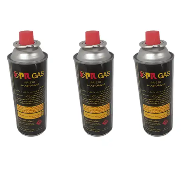 کپسول گاز 250 گرمی پارس رگولاتور مدل 1113 بسته 3 عددی