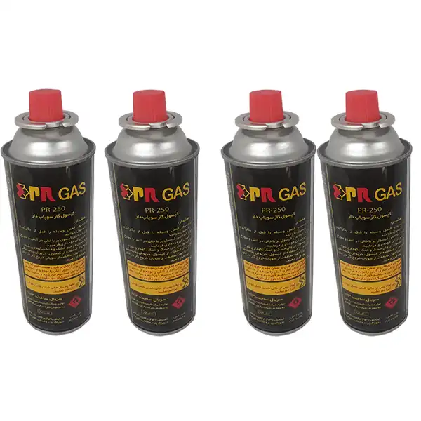 کپسول گاز 250 گرمی پارس رگولاتور مدل 1113 بسته 4 عددی