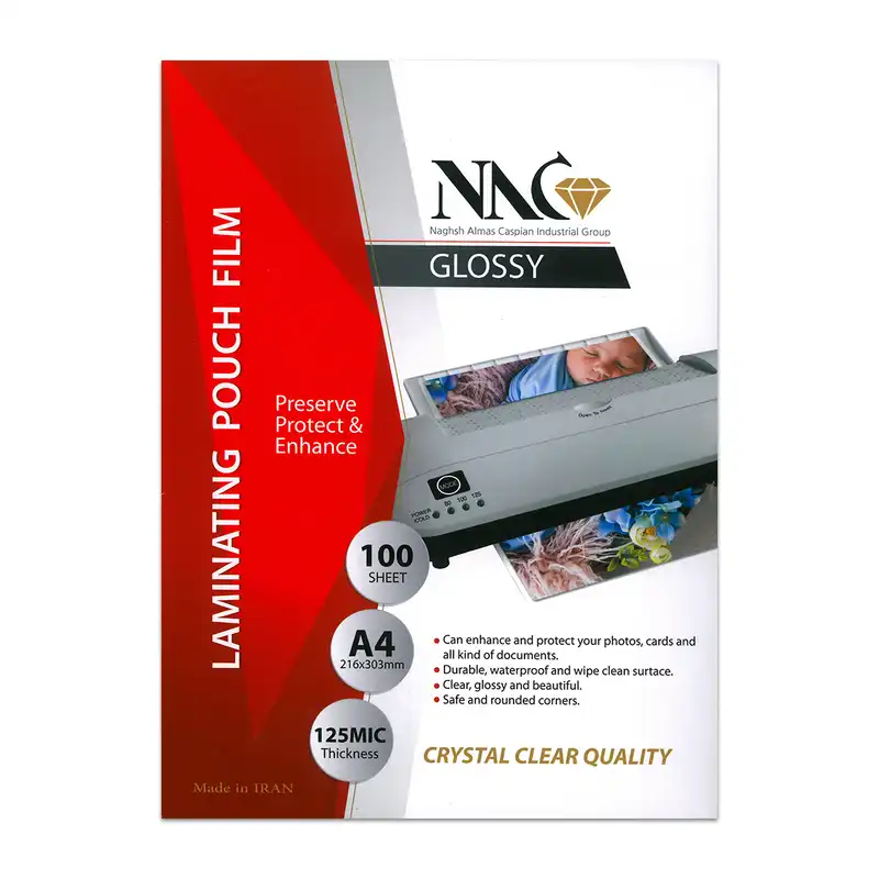 طلق پرس ان ای سی مدل 125 سایز A4 بسته 100 عددی