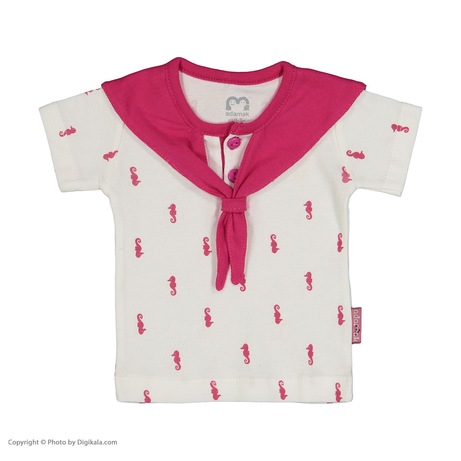 ست تی شرت و شورت نوزادی دخترانه آدمک مدل 2171112-88 -  - 3
