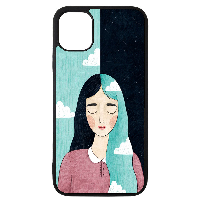 کاور طرح دختر کد 11050646 مناسب برای گوشی موبایل اپل iphone 11