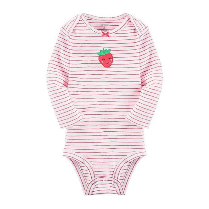 ست 3 تکه لباس نوزادی دخترانه کارترز طرح توت فرنگی کد M273 -  - 3
