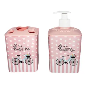 ست سرویس بهداشتی 2 پارچه طرح دوچرخه