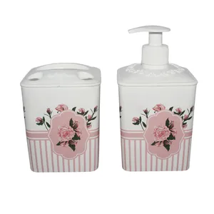 ست سرویس بهداشتی 2 پارچه طرح گل