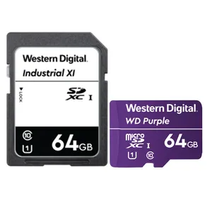  کارت حافظه‌ microSDXC وسترن دیجیتال کلاس 10 استاندارد UHS-I U3 سرعت 100MBps ظرفیت 64 گیگابایت به همراه آداپتور SD 