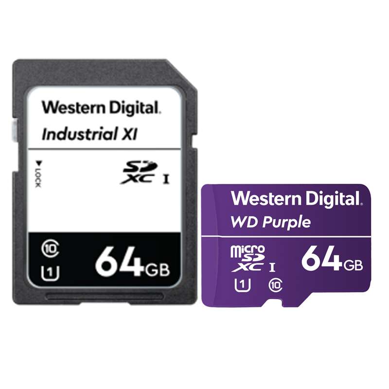 کارت حافظه‌ microSDXC وسترن دیجیتال کلاس 10 استاندارد UHS-I U3 سرعت 100MBps ظرفیت 64 گیگابایت به همراه آداپتور SD