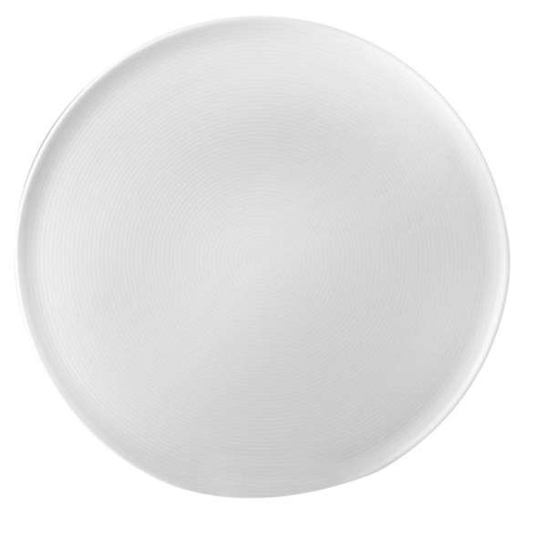 ظرف سرو پیتزا چینی زرین ایران مدل پایه دار هتلی 49 - 30 درجه سه