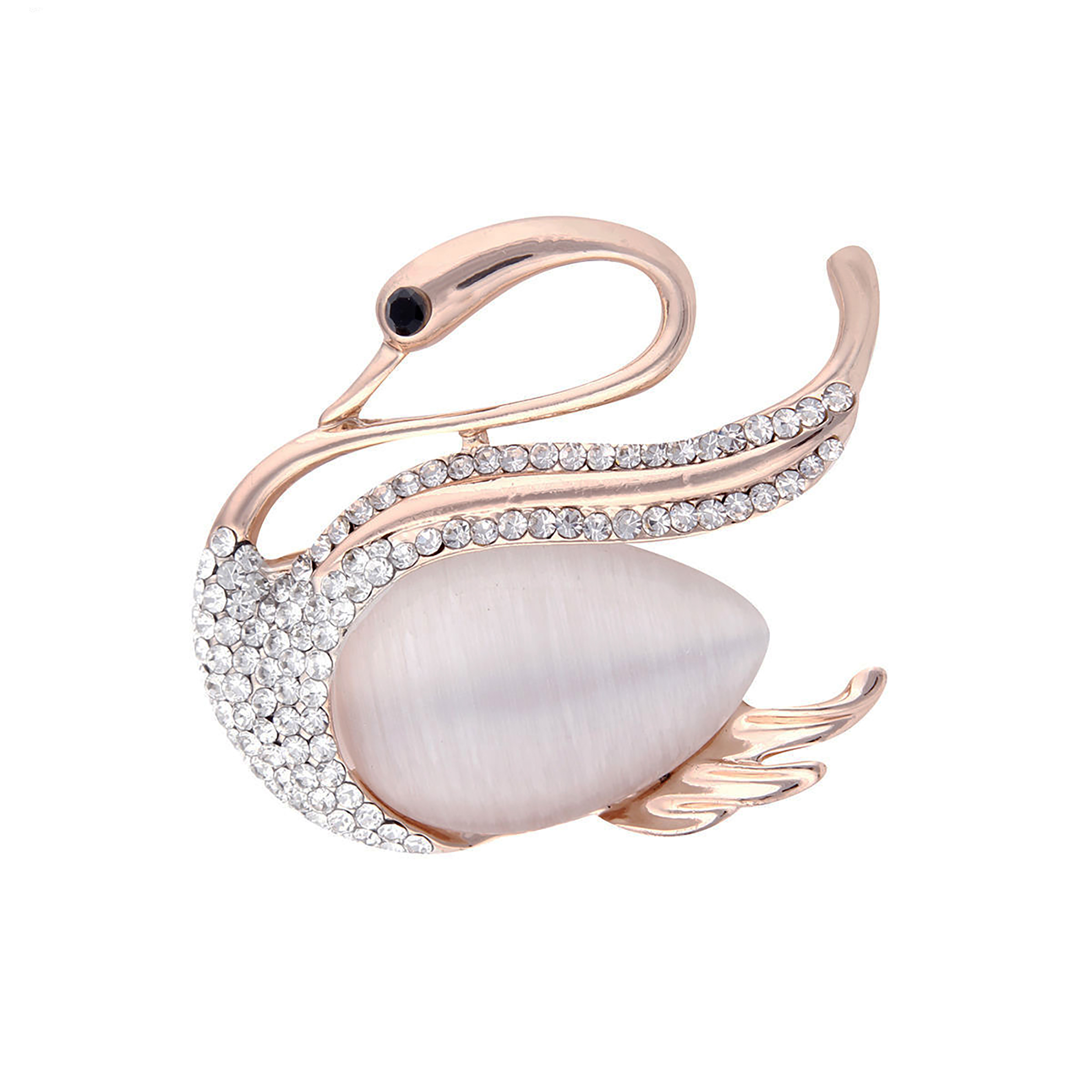 گل سینه زنانه طرح قو کد rst011