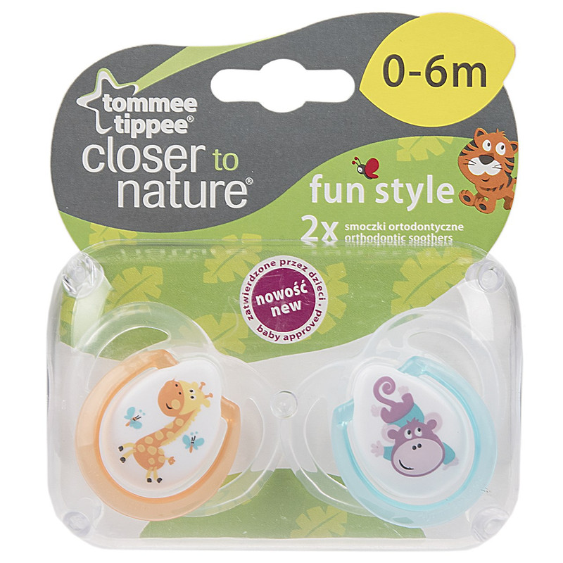 پستانک تامی تیپی مدل Monkey And Giraffe