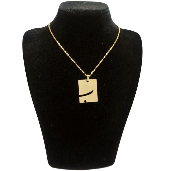 گردنبند طلا 18 عیار زنانه طرح ب کد UN0047 - - 1