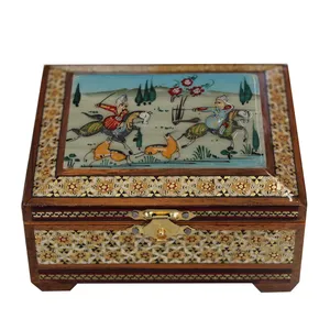 جعبه جواهرات خاتم کاری کد 1020