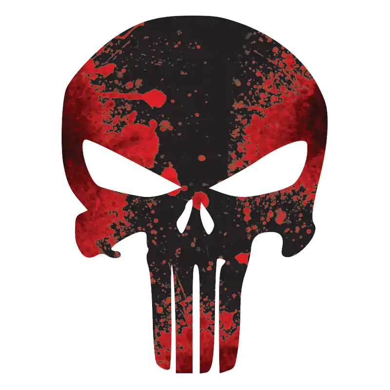 برچسب بدنه خودرو طرح اسکلت پانیشر کد 06