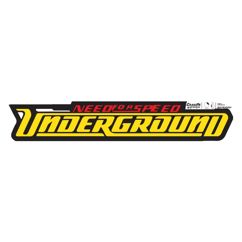 برچسب بدنه خودرو طرح Underground کد 07
